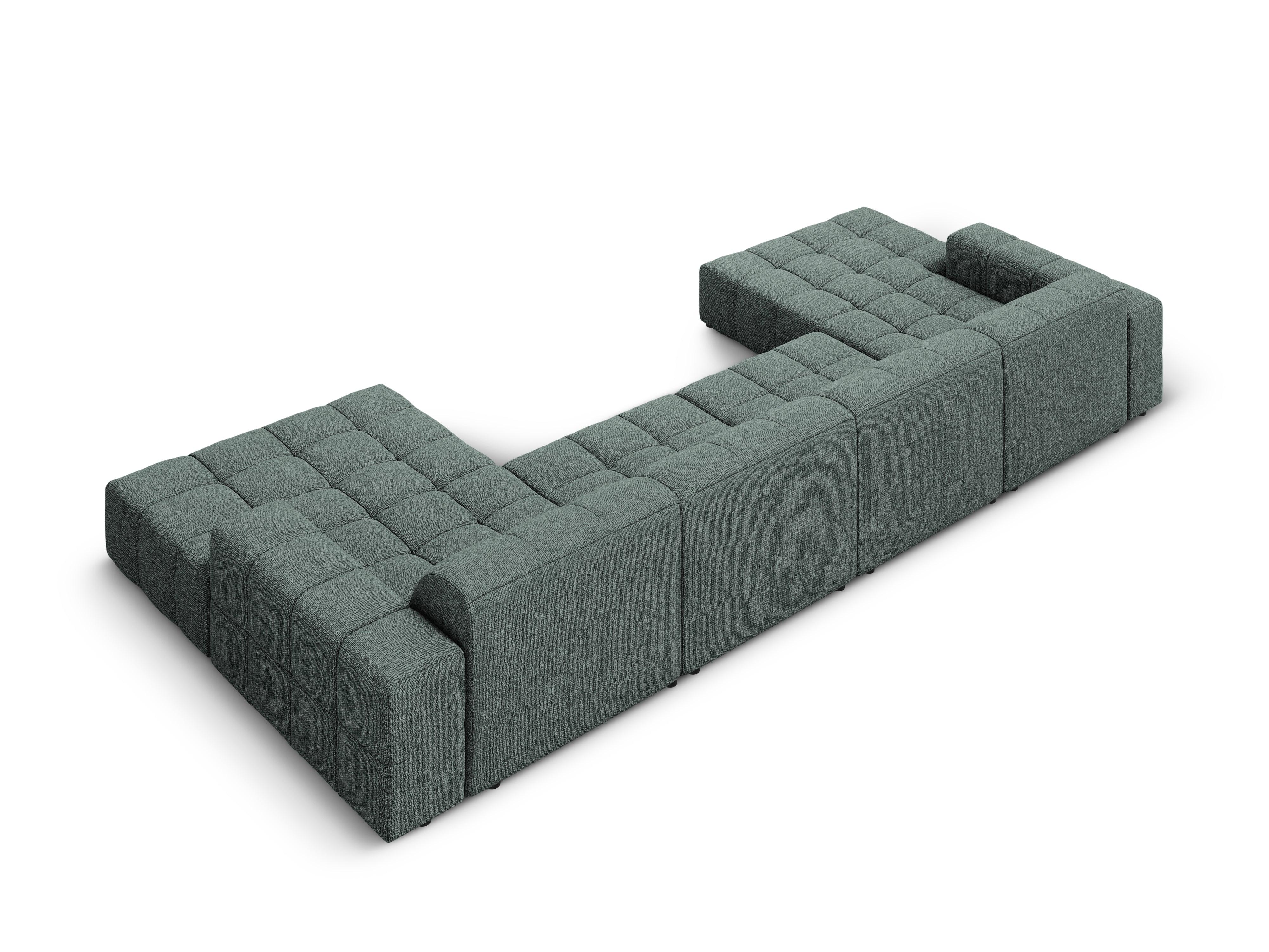 Sofa panoramiczna 6-osobowa CHICAGO petrol szenil - Image 4