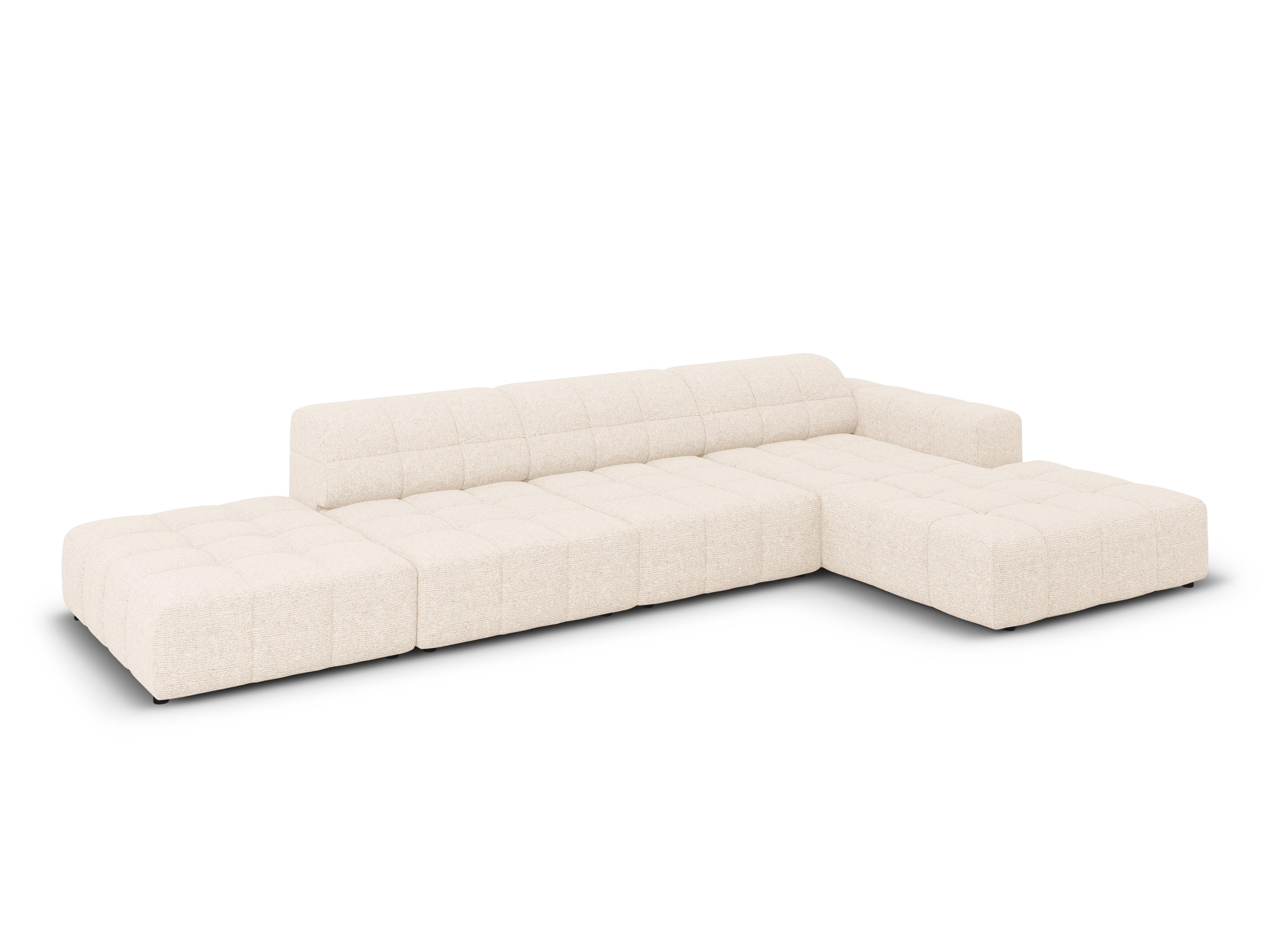 Narożnik prawostronny 5-osobowy CHICAGO jasnobeżowy szenil - Image 4