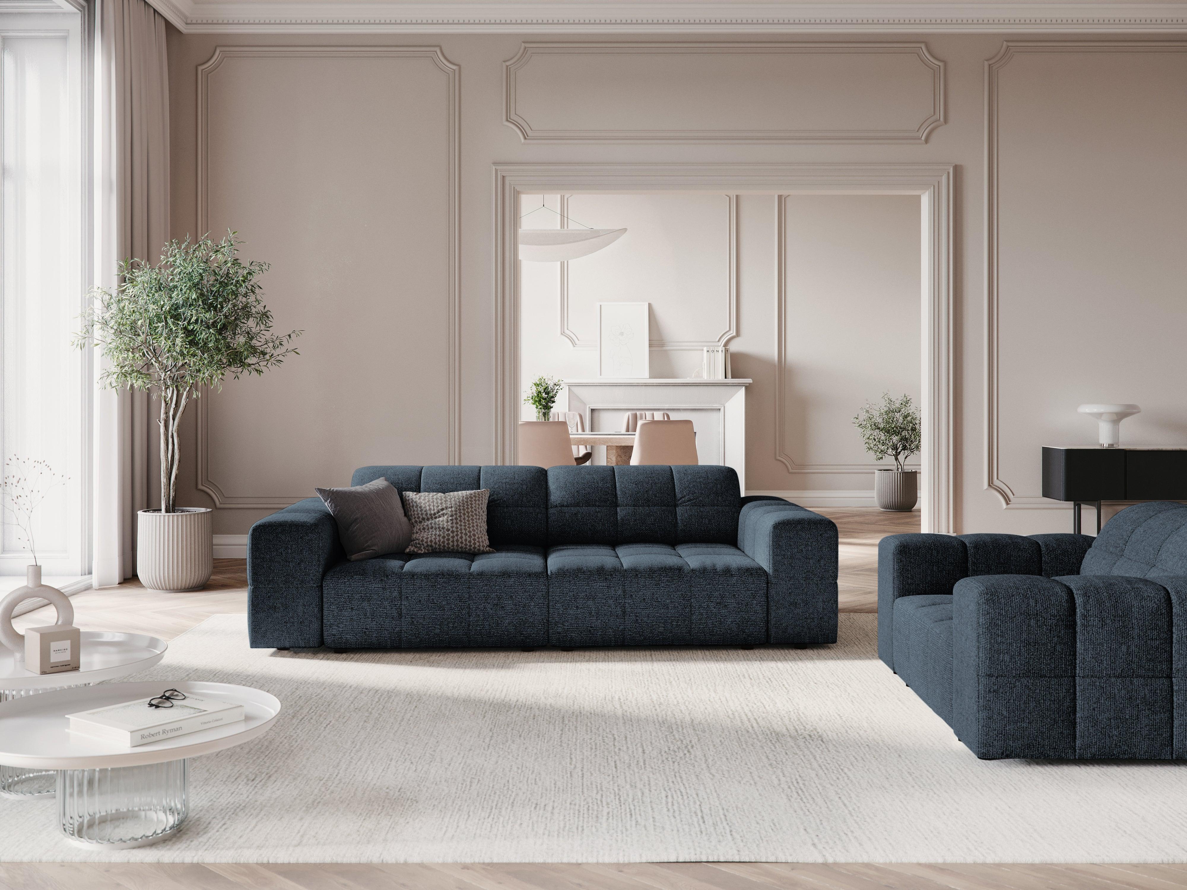 Sofa 3-osobowa CHICAGO niebieski szenil - Image 2