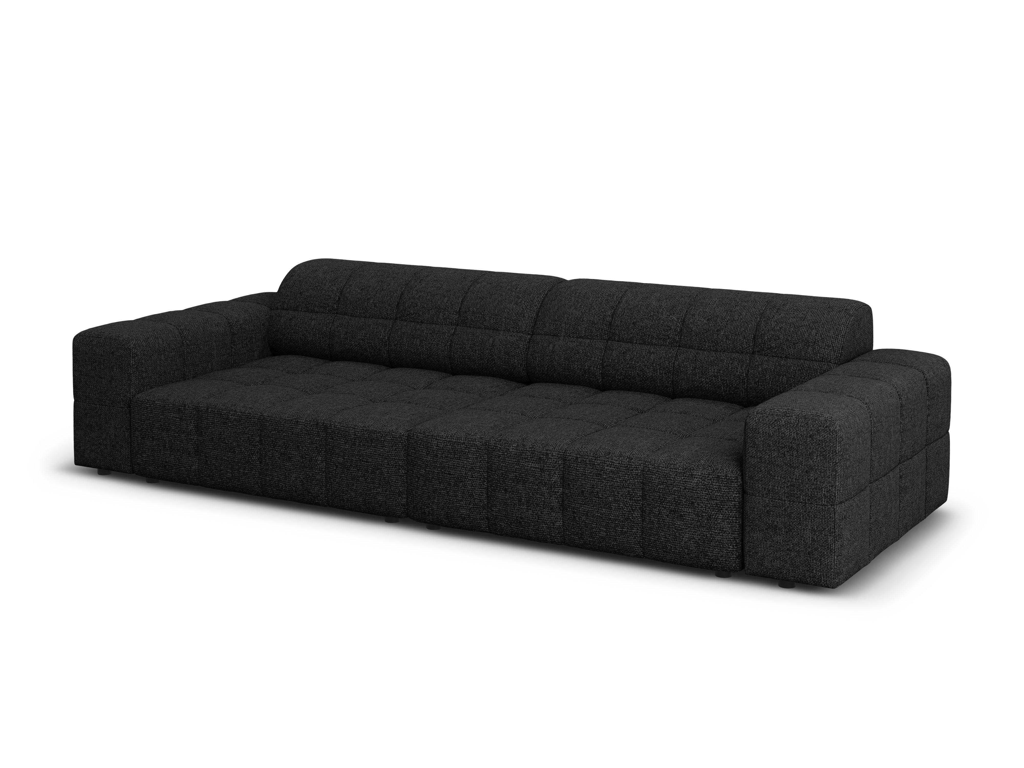 Sofa 4-osobowa CHICAGO czarny szenil - Image 4
