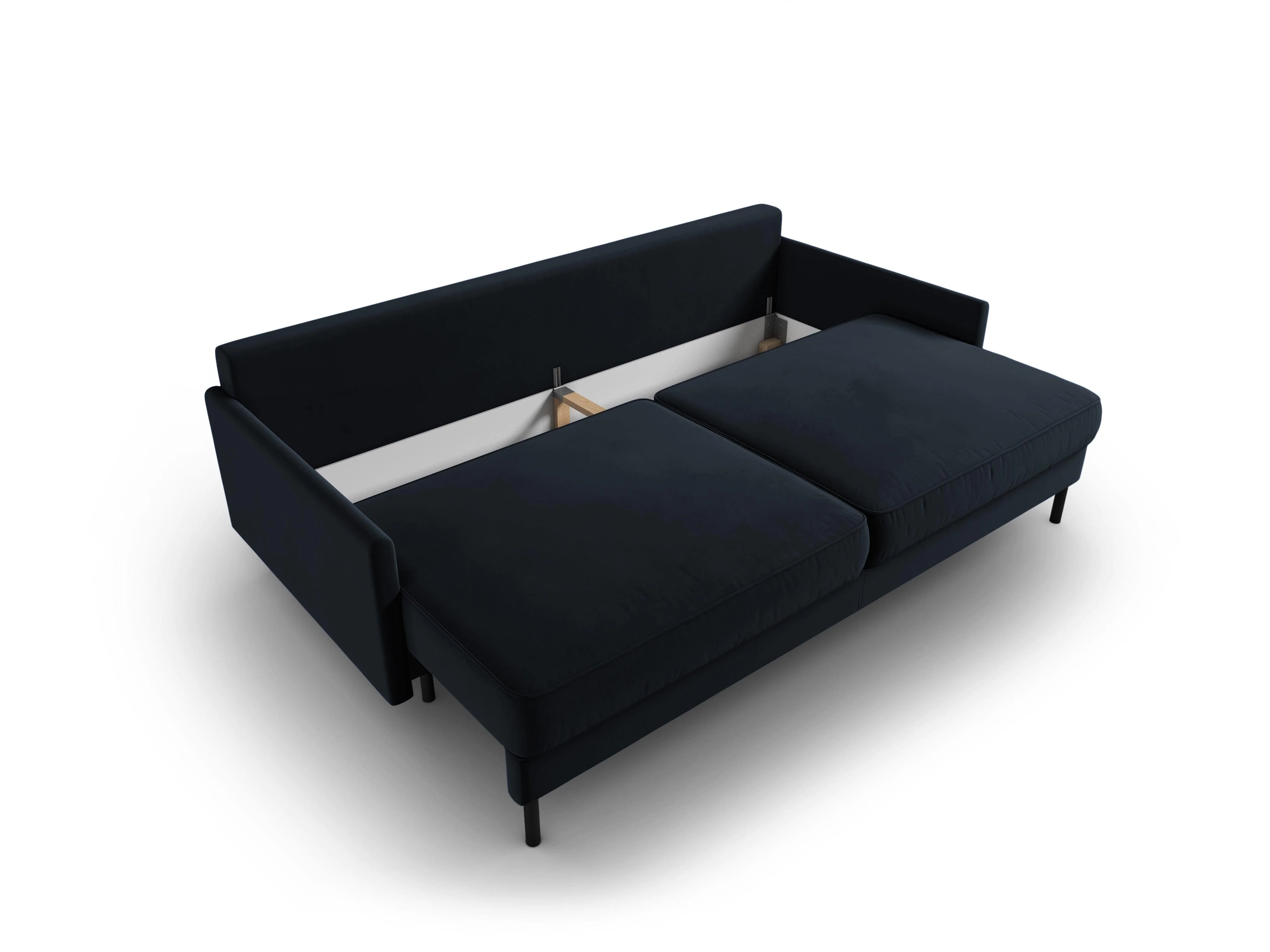 Sofa aksamitna z funkcją spania SCOTT ciemnoniebieski - Image 6