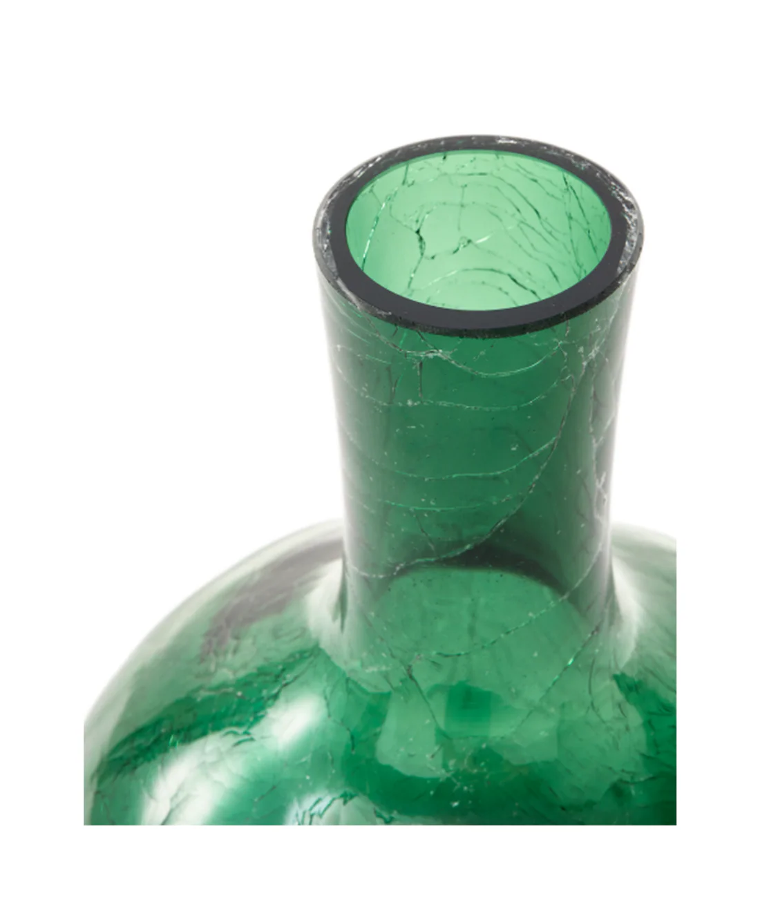 Wazon CRACKLED GLASS ciemnozielony - Image 4