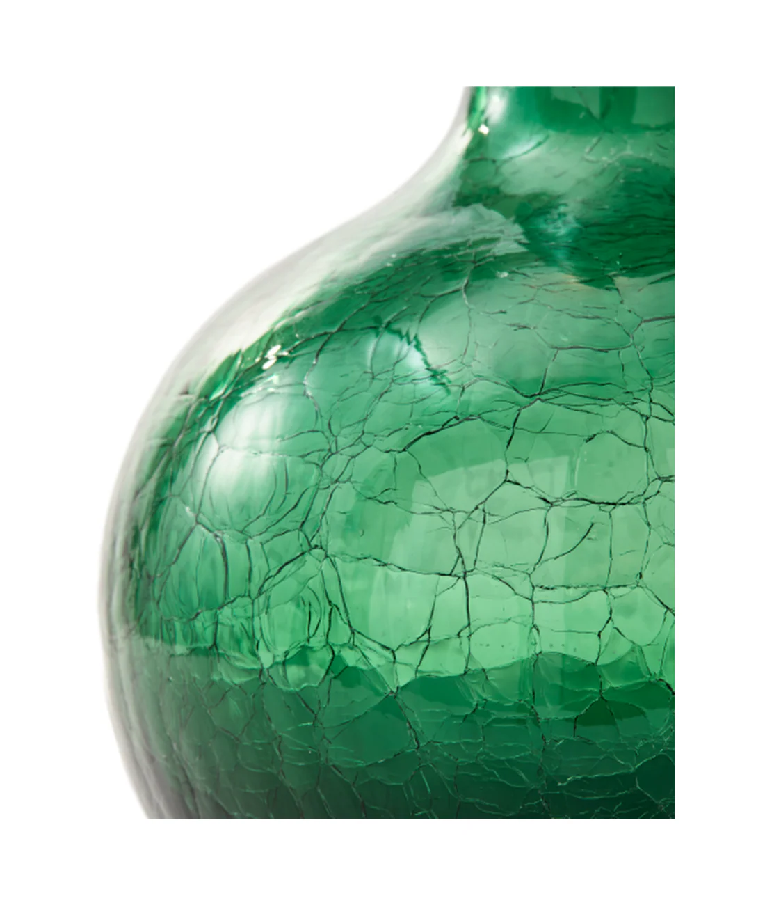 Wazon CRACKLED GLASS ciemnozielony - Image 5