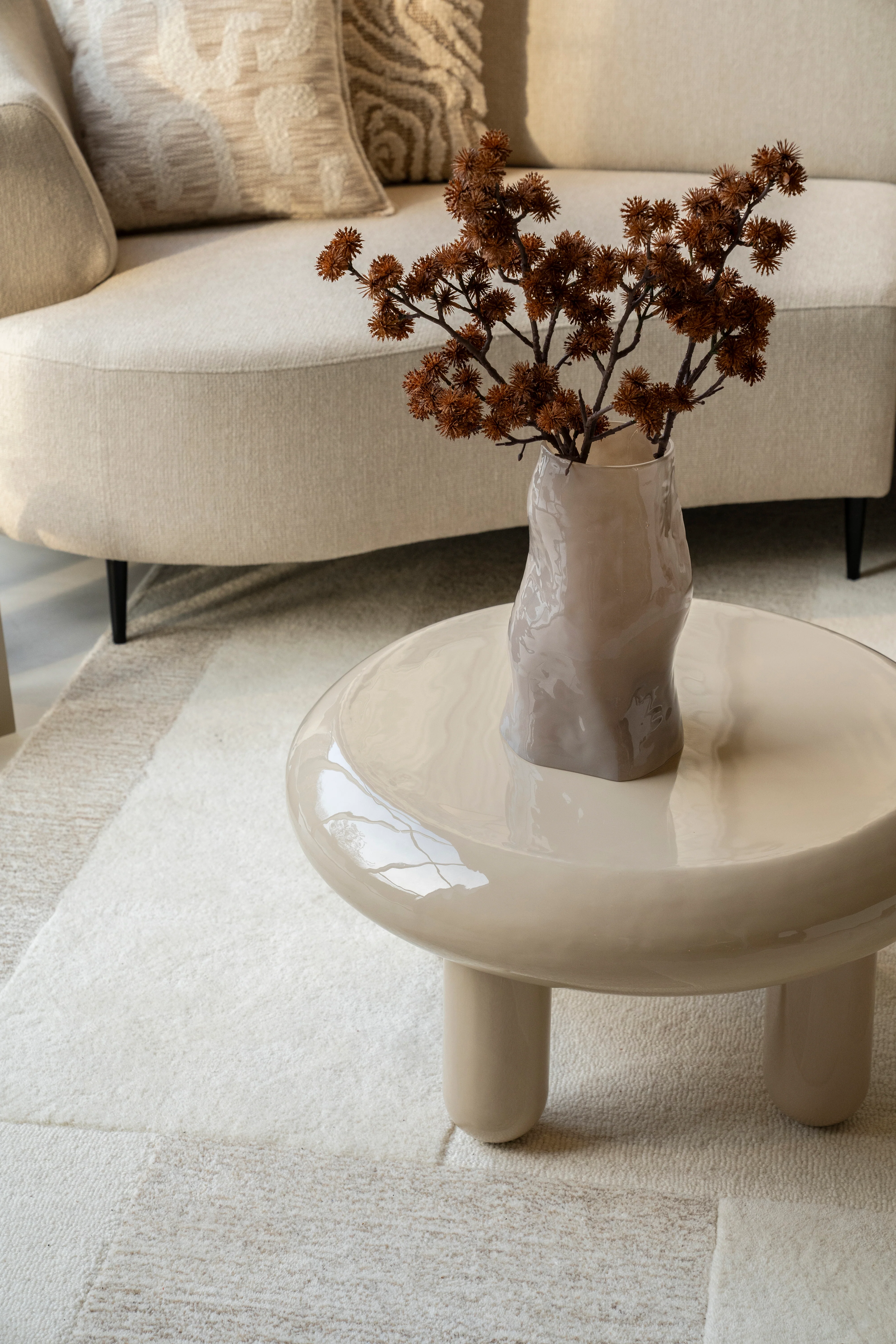 Wazon szklany BOYNA taupe - Image 3