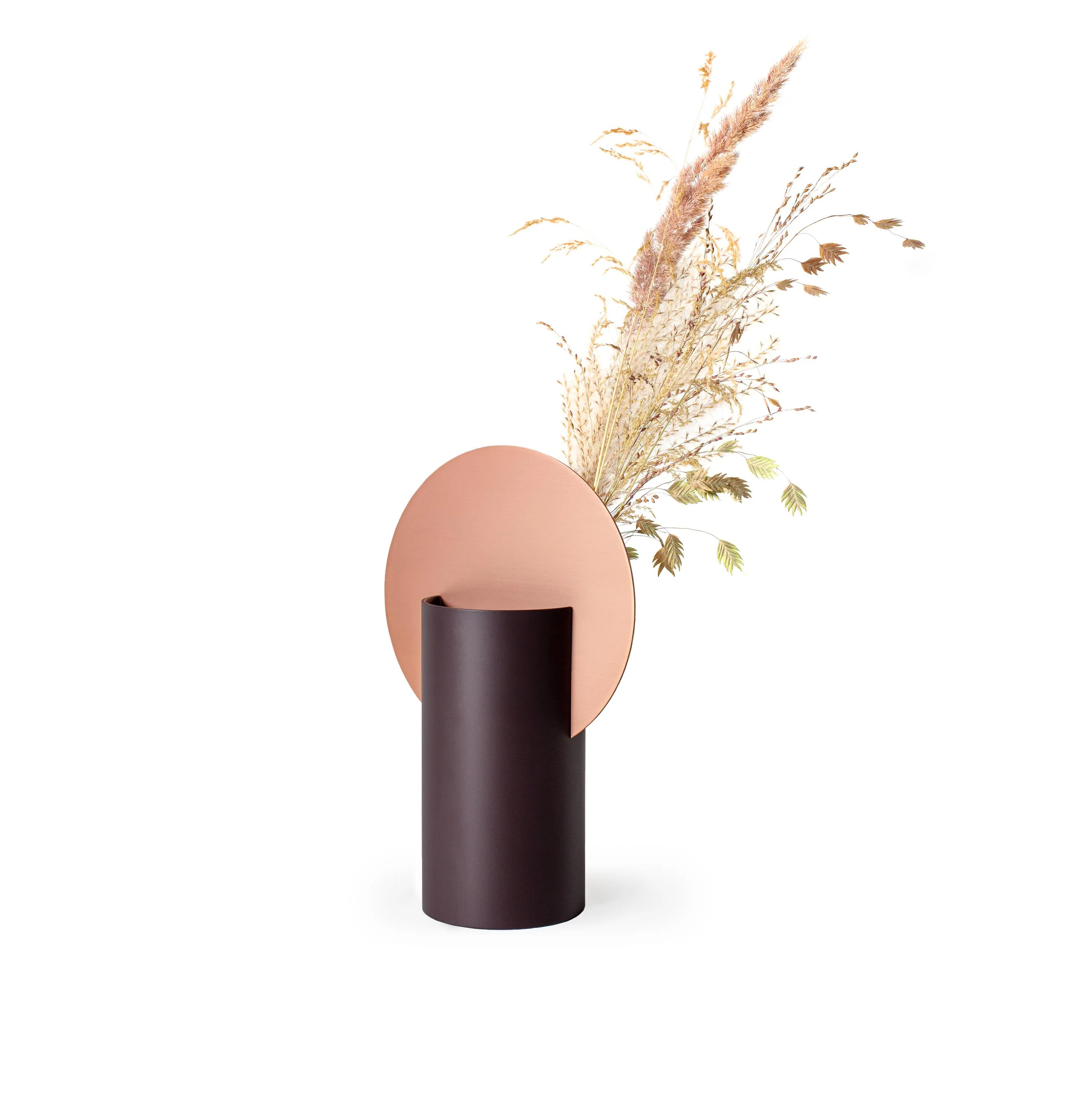 Wazon MALEVICH bordowy z miedzianym - Image 5