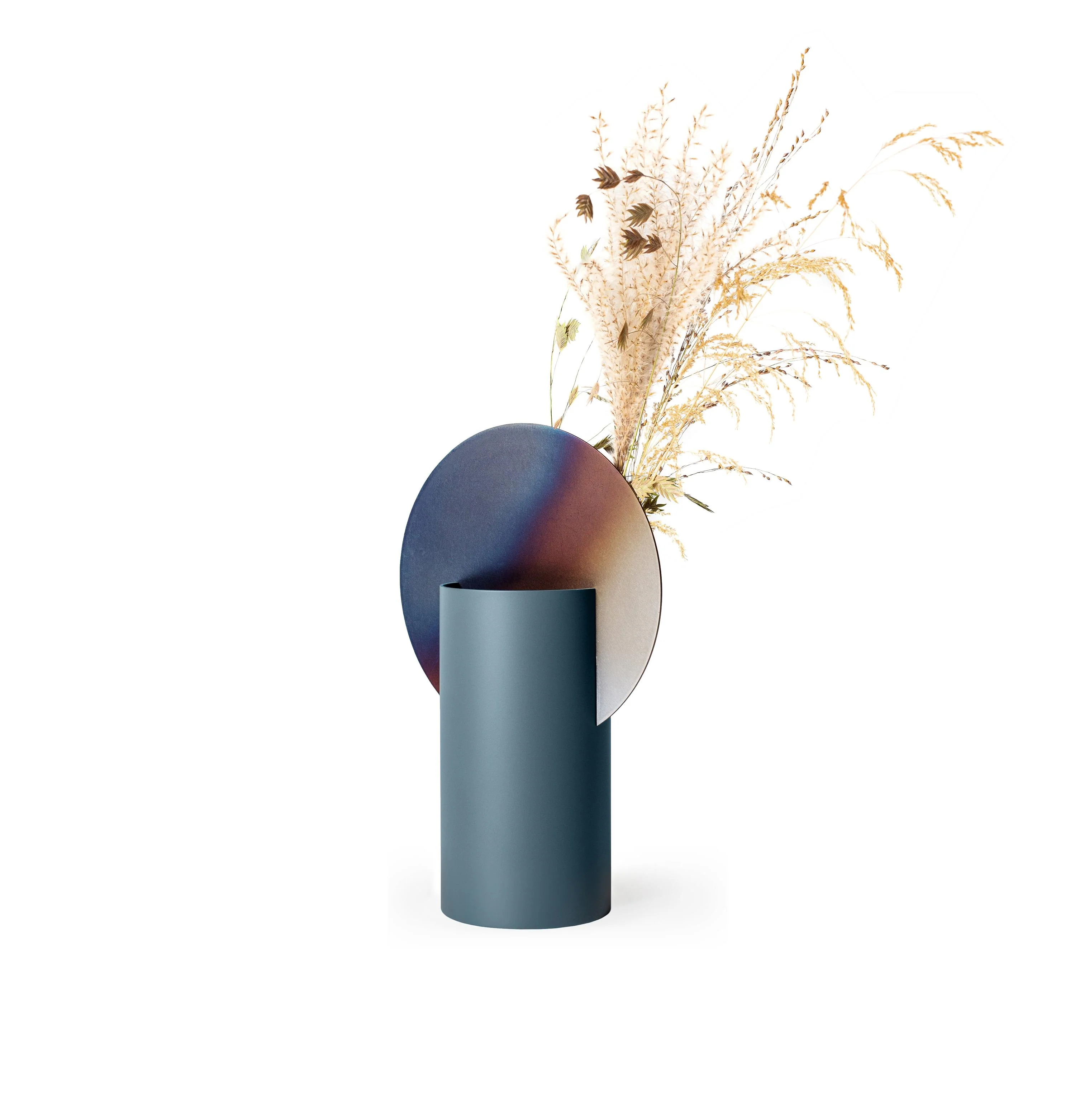 Wazon MALEVICH - NUMBERED EDITION niebieski z opalaną stalą - Image 3