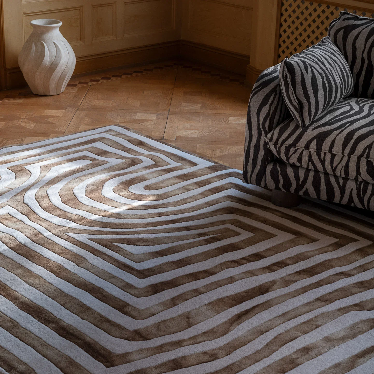 Wazon SWIRL biała ceramika - Image 2