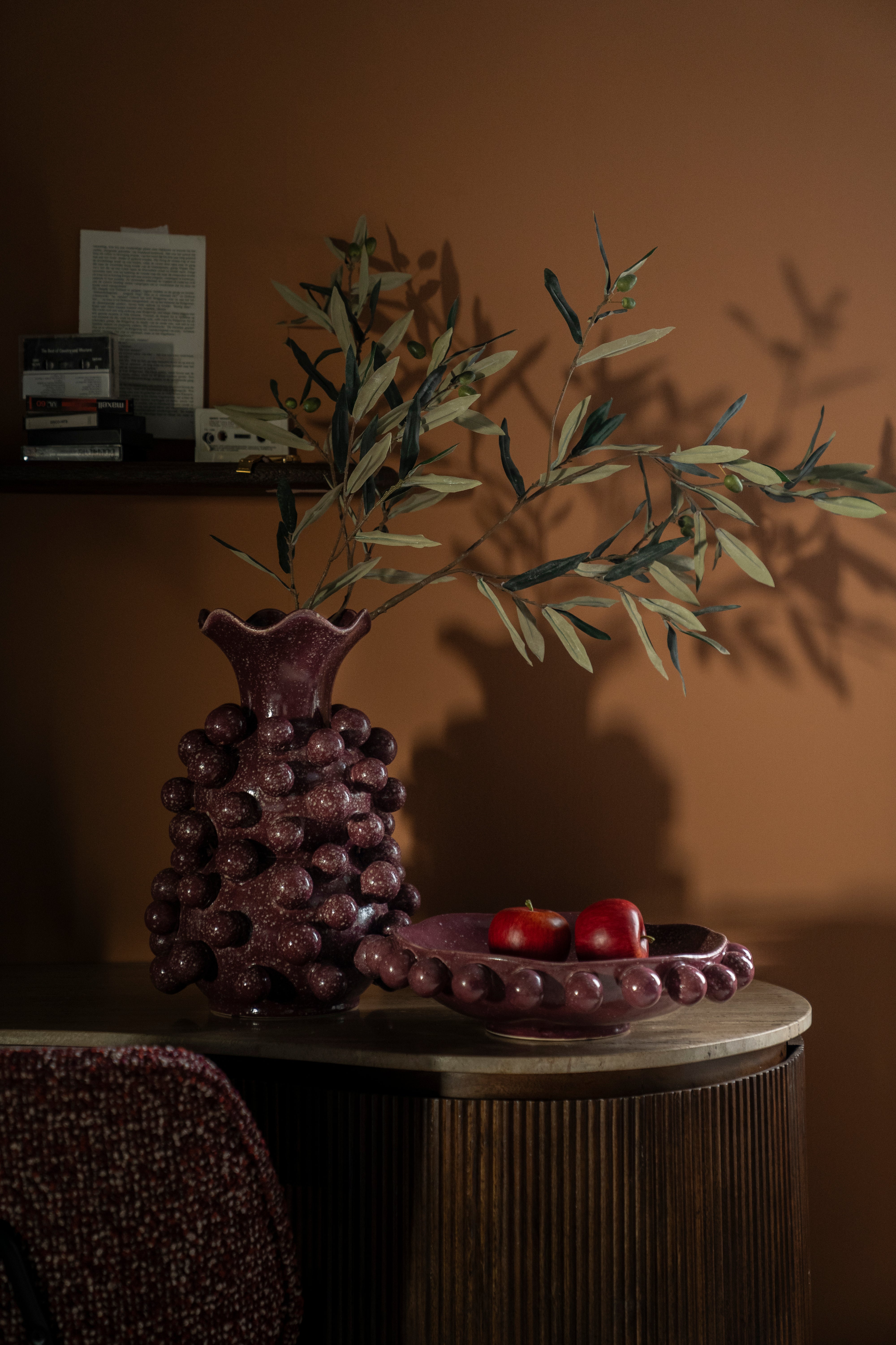 Wazon VIRO burgundowy - Image 2