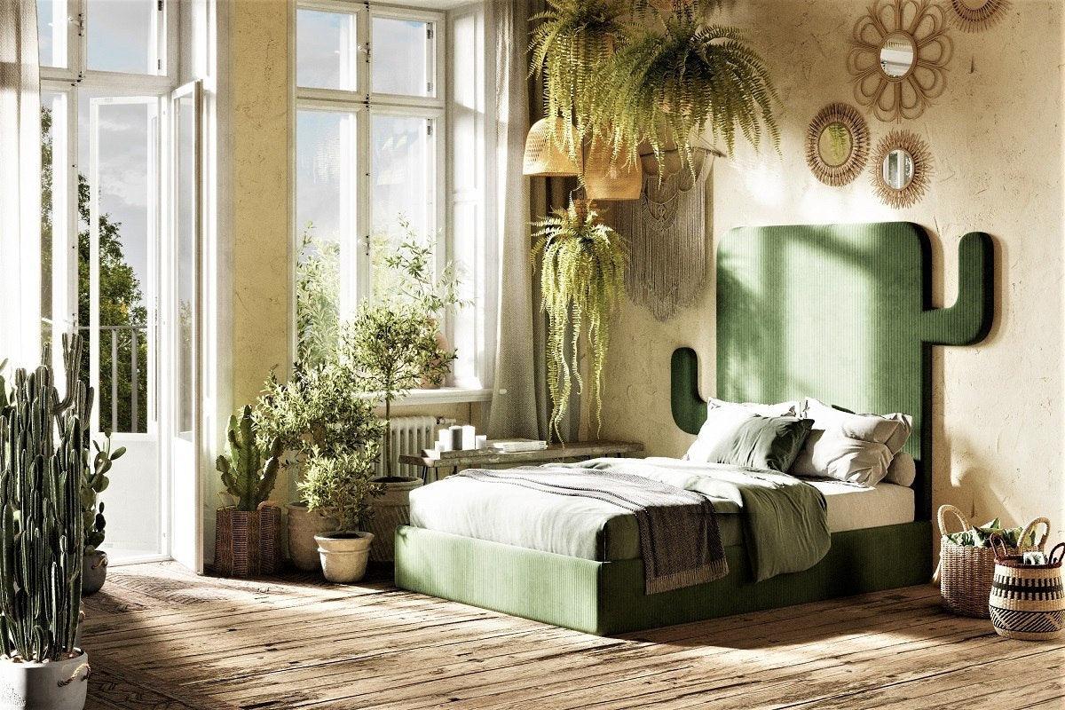 Zagłówek do łóżka CACTUS ciemnozielony - Image 3