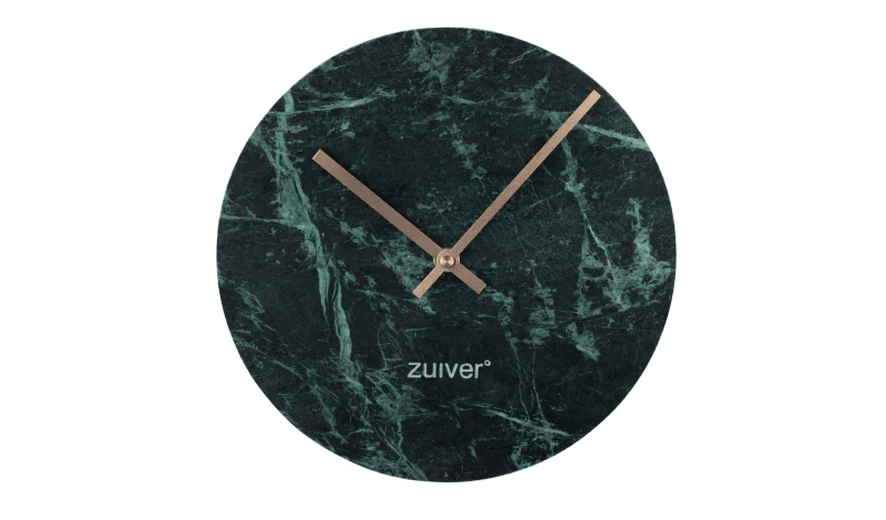 Zegar ścienny MARBLE TIME zielony