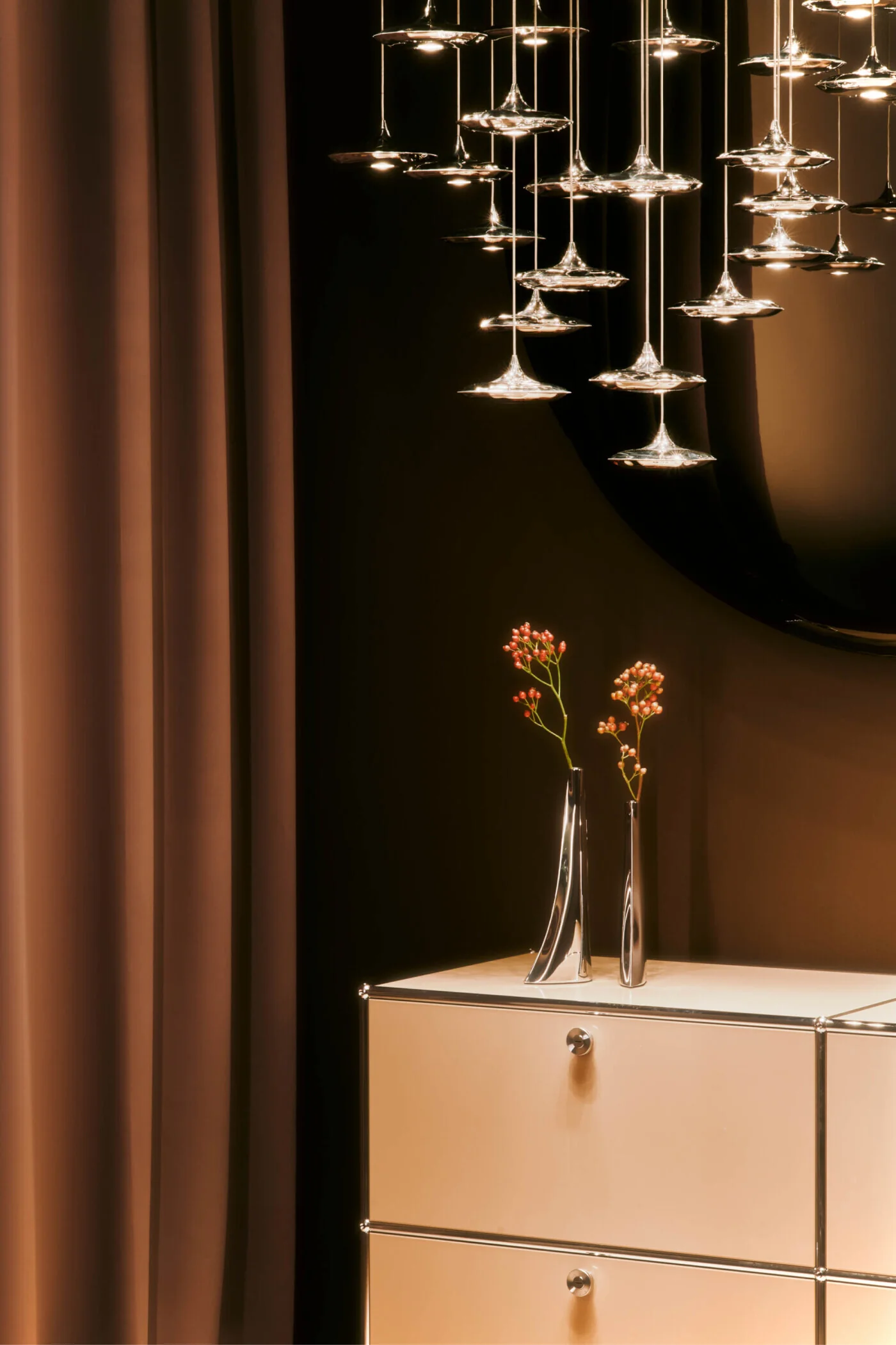 Zestaw lamp wiszących LAMPIN inox - Image 3