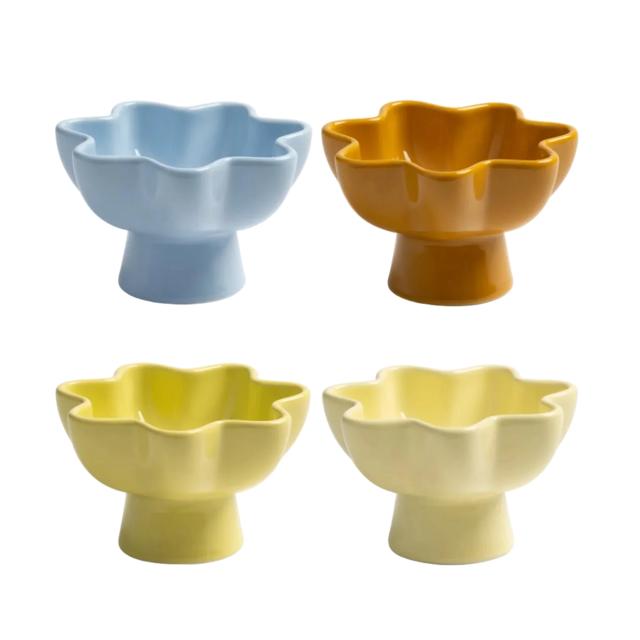 Zestaw pucharków SUN kolorowa porcelana