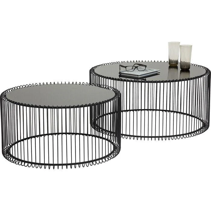 Zestaw stolików kawowych SHINE czarny - Image 10