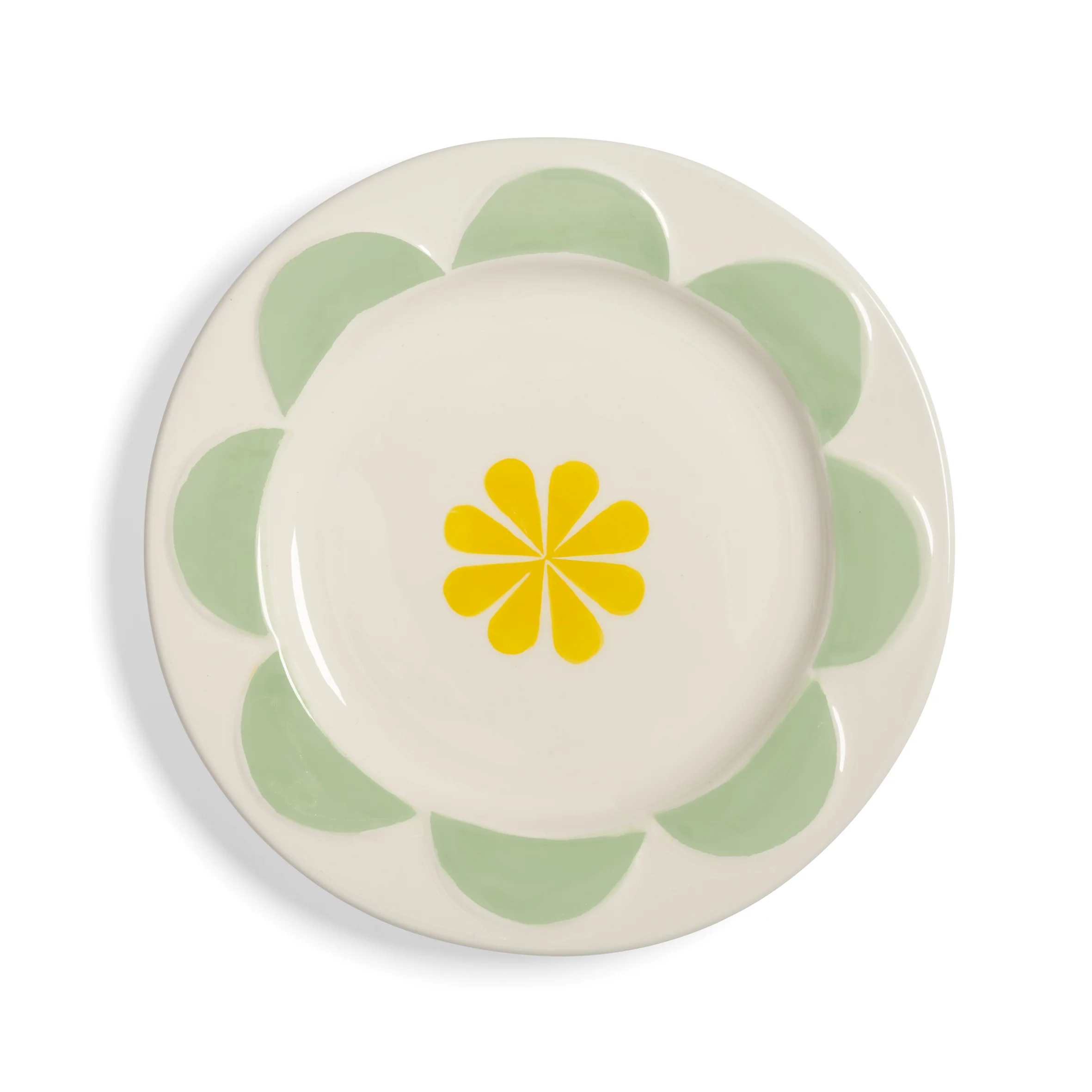 Zestaw talerzy deserowych FOLK kolorowa porcelana - Image 6