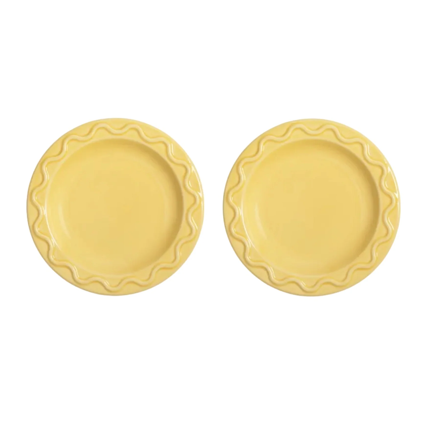 Zestaw talerzy deserowych MOCHI żółty