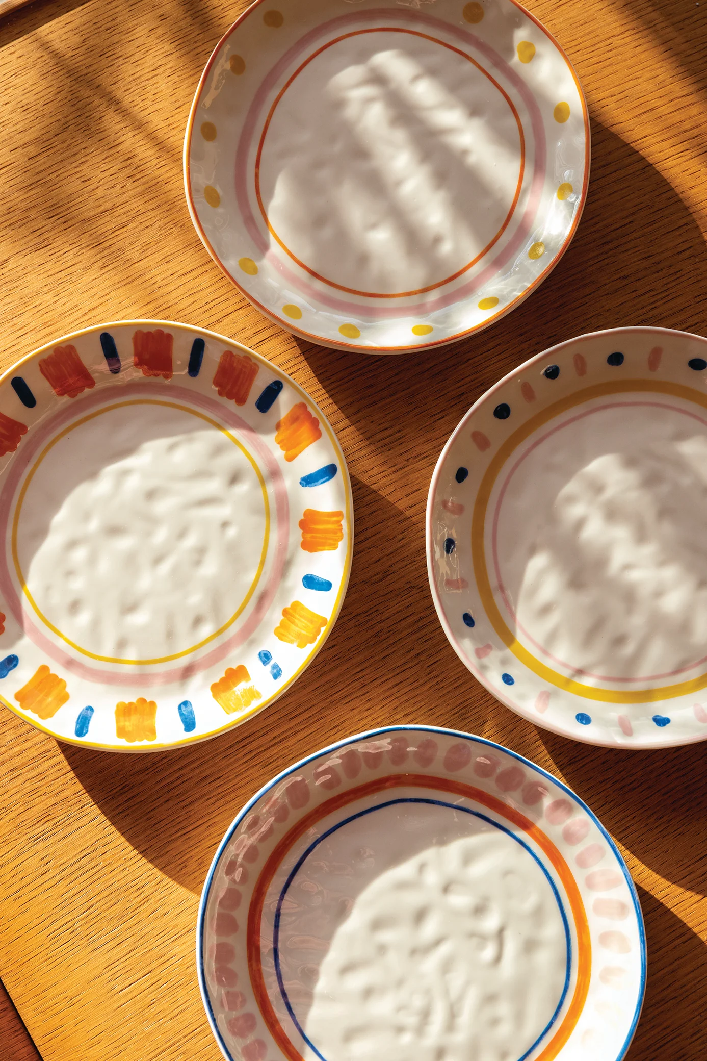 Zestaw talerzy śniadaniowych BOAVISTA kolorowa porcelana - Image 2