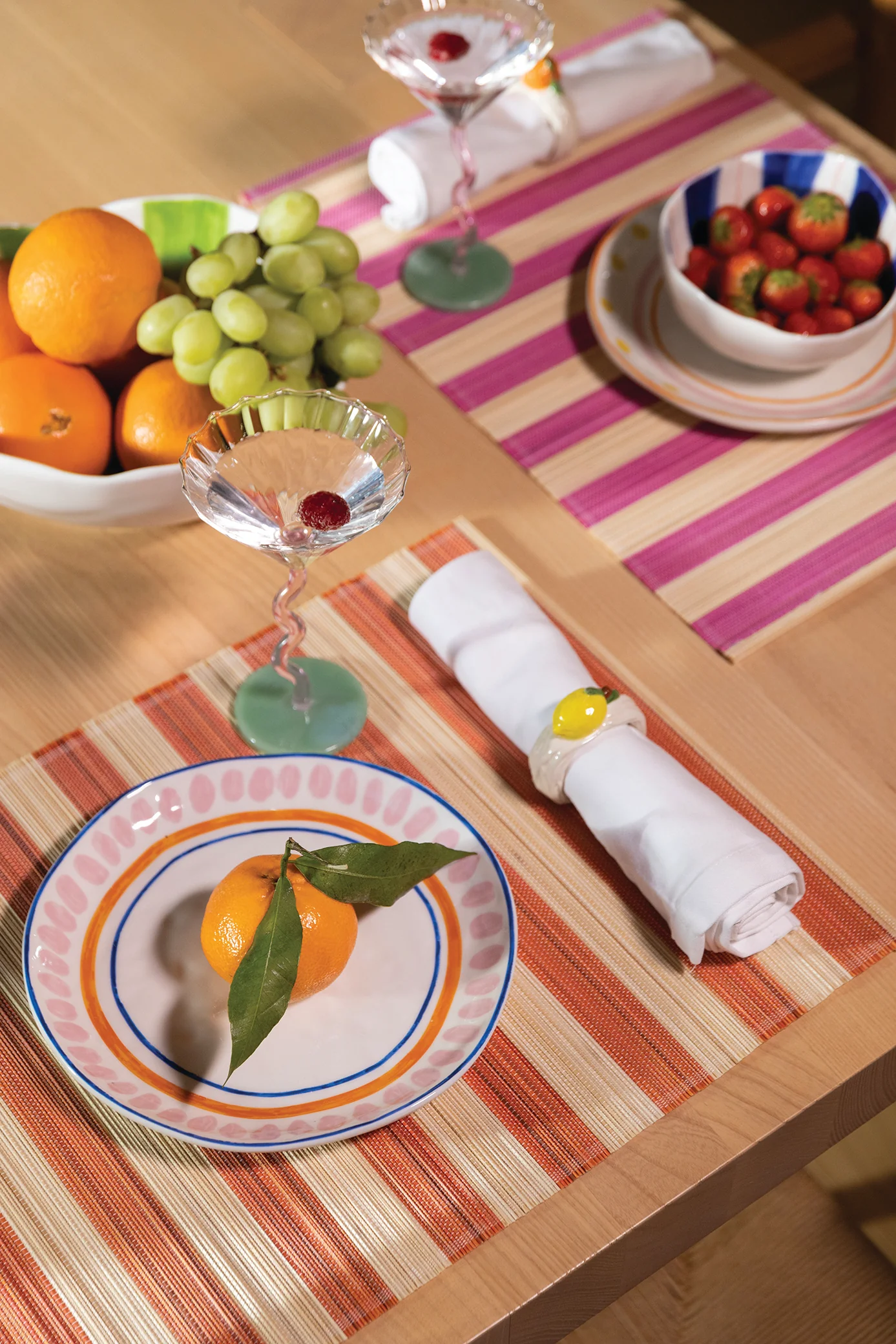 Zestaw talerzy śniadaniowych BOAVISTA kolorowa porcelana - Image 3