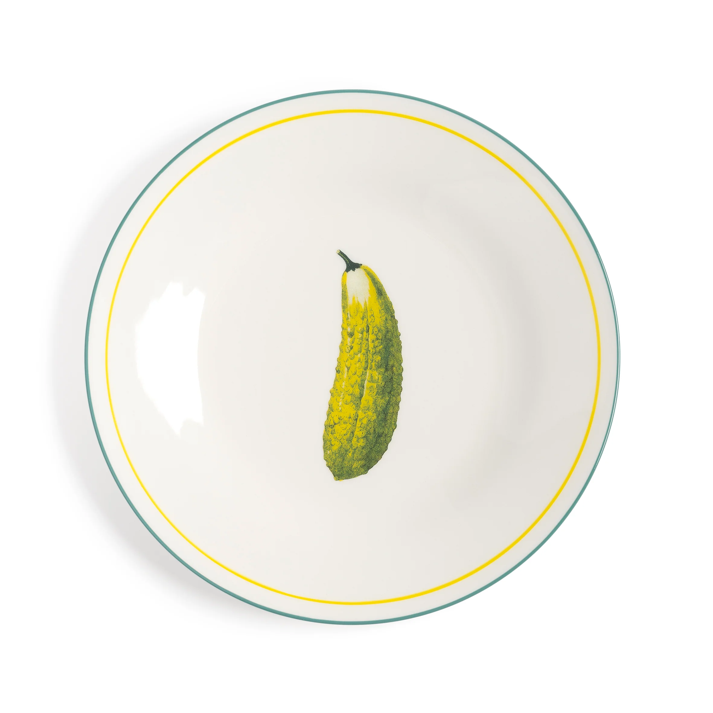 Zestaw talerzy śniadaniowych VEGETABLE biały - Image 4