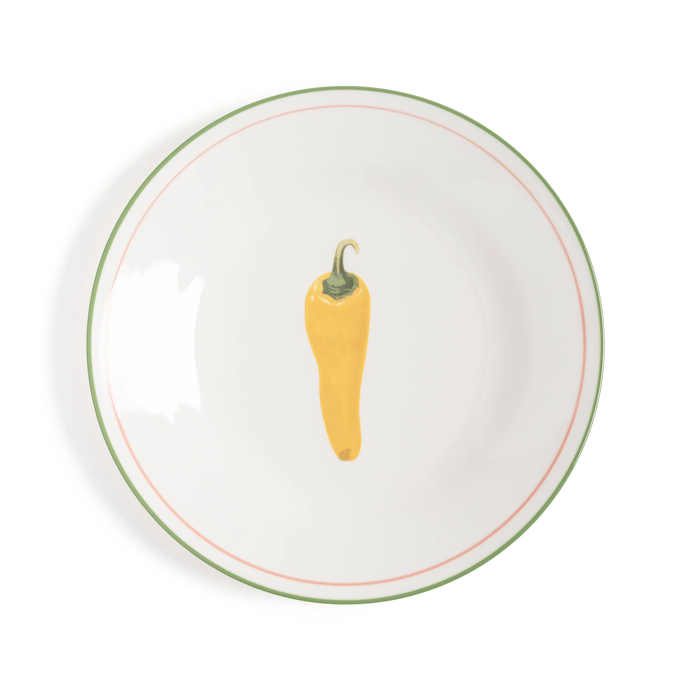 Zestaw talerzy śniadaniowych VEGETABLE biały - Image 5
