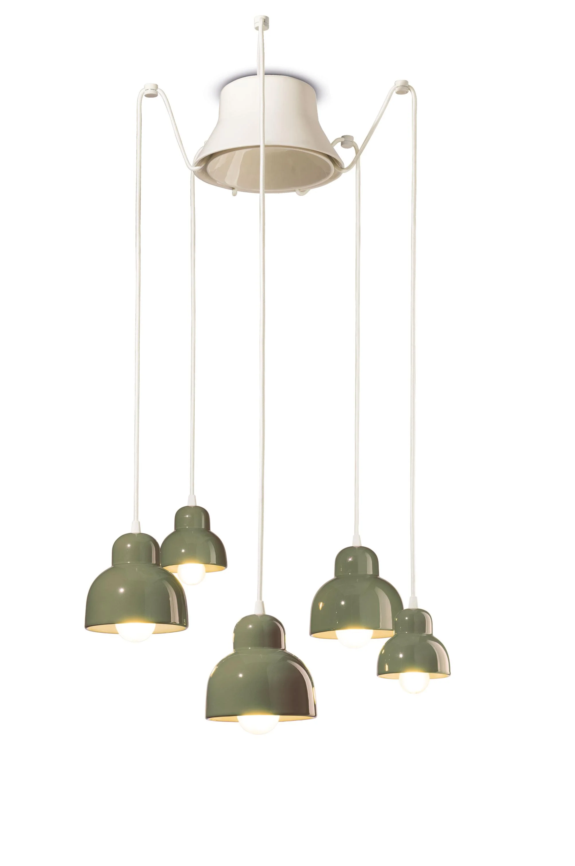 Żyrandol ceramiczny BERIMBAU szałwiowy - Image 2